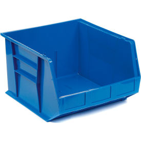 Global Industrial 550121BL Global Industrial™ Plastic Stack & Hang Bin, 16-1/2"W x 18"D x 11"H, Blue image.