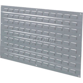 Global Industrial 550150 Global Industrial™ Louvered Wall Panel Without Bins 36x19 Gray Price for pack of 4 image.