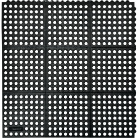 NoTrax® Cushion-Ease® Drainage Mat 3/4" Thick 3' x 3' Black