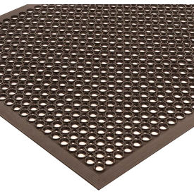Superior Manufacturing Group, NoTrax 562S0035BL NoTrax® Sanitop™ Drainage Mat 1/2" Thick 3 x 5 Black image.