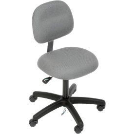 Industrial Seating 52-DF GRAY-431 Industrial Seating™ ESD Chair w/ Pneumatic Height Adjustment, 17" - 22"H, Gray Seat, Gray image.