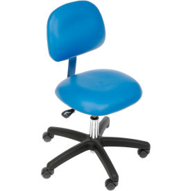 Industrial Seating 52-VCR BLUE-211 Clean Room Chair Pneumatic Height Adjustment image.
