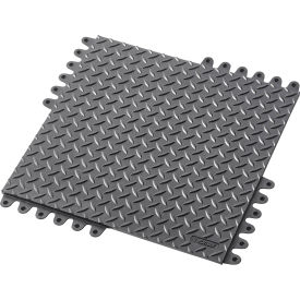 NoTrax® De-Flex™ Niru® Anti Fatigue Modular Mat Tile 3/4" Thick 18" x 18" Black 8PK