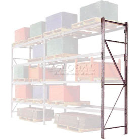 Modern Equipment (MECO) SF3-3608 Structural Pallet Rack Upright Frame - 3" Channel 36"D x 96"H image.