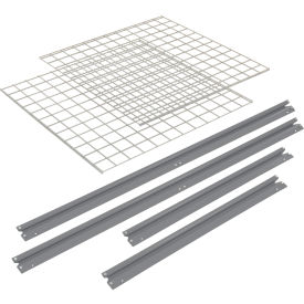 Global Industrial 581097GY Global Industrial™ Additional Shelf, High Capacity, Wire Deck, 60"W x 24"D, Gray image.