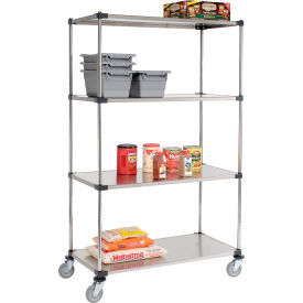 Nexel® Stainless Steel Shelf Truck 1200 lb. Capacity 48""L x 24""W x 80""H