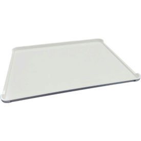 Molded Fiberglass Stacking Ventilation Tray with Drop Sides 30 3/8 x 15  7/8 x 2 7/8 White