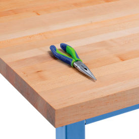 Global Industrial 601150 Global Industrial™ Workbench Top, Boos Maple Butcher Block Square Edge, 60"Wx30"Dx1-3/4" Thick image.
