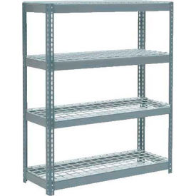 Global Industrial 601893 Global Industrial 4 Shelf, Extra HD Boltless Shelving, Starter, 48"W x 12"D x 60"H, Wire Deck image.
