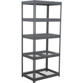 Global Industrial 5 Shelf Extra Heavy Duty Boltless Shelving Starter 48""W x 36""D x 60""H Wire Deck