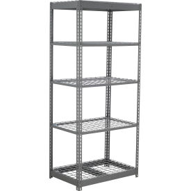 Global Industrial 5 Shelf Standard Duty Boltless Shelving Starter 36""W x 12""D x 60""H Wire Deck