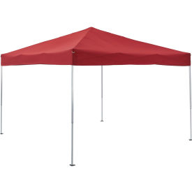 Global Industrial 602191RD Global Industrial™ Portable Pop-Up Canopy, Straight-Leg, 10L x 10W x 101"H, Red image.