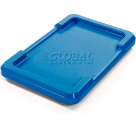 Global Industrial 603001 Global Industrial™ Blue Lid For Cross Stack And Nest Tote 25-1/8 x 16 x 8-1/2 image.