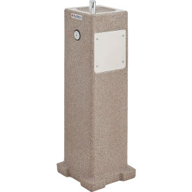 Global Industrial 603603 Global Industrial™ Outdoor Pedestal Drinking Fountain, Rotocast Granite Finish image.