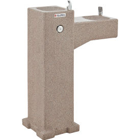 Global Industrial Outdoor Bi-Level Drinking Fountain w/ Filter, Rotocast Granite Finish