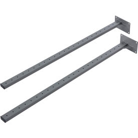 Global Industrial 606940GY Global Industrial™ Steel Uprights, Gray, 2/Pack image.