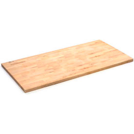 Global Industrial 601180 Global Industrial™ Workbench Top, Boos Maple Butcher Block Square Edge, 96"Wx36"Dx1-3/4" Thick image.