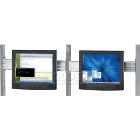 Global Industrial 607307 Global Industrial™ Flat Panel Monitor Track For 48" LAN Station image.