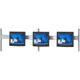Global Industrial 607308 Global Industrial™ Flat Panel Monitor Track For 72" LAN Station image.