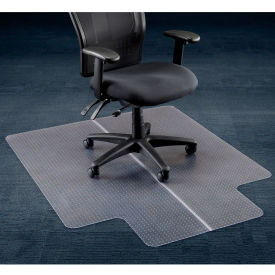 Global Industrial 607901 Interion® Office Chair Mat for Carpet - 46"W x 60"L with 25" x 12" Lip - Straight Edge image.
