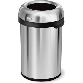 Simplehuman CW1471 Simplehuman® Stainless Steel Bullet Open Top Trash Can, 30 Gallon image.