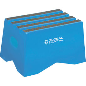 Global Industrial 641270BL Global Industrial™ 1 Step Plastic Step Stand, 19-1/2"W x 13-1/2"L x 12"H, Blue image.