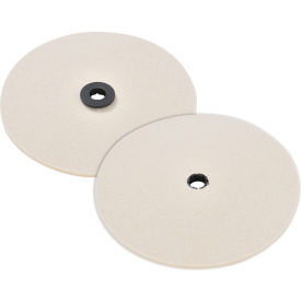 Global Industrial 641379 Global Industrial™ Replacement Felt Pads for Mini Floor Scrubber, 2 Pack image.