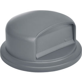 Global Industrial 641433GY Global Industrial™ Plastic Trash Can Dome Lid - 32 Gallon Gray image.