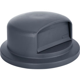 Global Industrial 641434GY Global Industrial™ Plastic Trash Can Dome Lid - 44 Gallon Gray image.