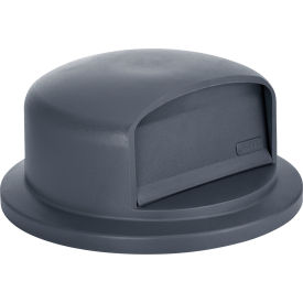 Global Industrial 641435GY Global Industrial™ Plastic Trash Can Dome Lid - 55 Gallon Gray image.