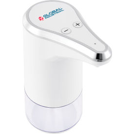 Global Industrial 641528 Global Industrial™ Countertop Automatic Soap Or Sanitizer Foam Dispenser, 350 ml, White/Chrome image.