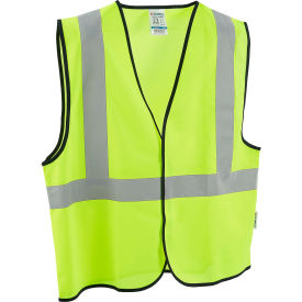 Global Industrial™ Class 2 Hi-Vis Safety Vest Solid Polyester Lime L/XL
