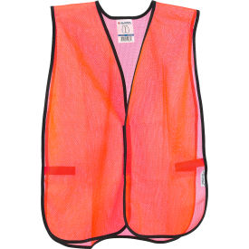 Global Industrial™ Hi-Vis Safety Vest Mesh Orange One Size