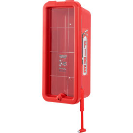 Global Industrial™ Plastic Fire Extinguisher Cabinet Fits 2-1/2 - 5 lbs. Red
