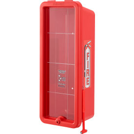 Global Industrial™ Plastic Fire Extinguisher Cabinet Fits 10 lbs. Red