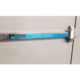 Global Industrial 641782 Global Industrial™ V-Guard Constant Clean Antimicrobial Panic Bar Strip, 20" x 2", 10/Pack image.