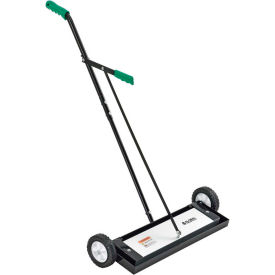 Global Industrial 641796 Global Industrial™ Heavy Duty Magnetic Sweeper With Release Lever, 24" Cleaning Width image.