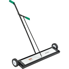 Global Industrial 641797 Global Industrial™ Heavy Duty Magnetic Sweeper With Release Lever, 36" Cleaning Width image.