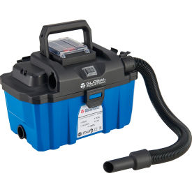 Global Industrial 641809 Global Industrial™ Battery Powered HEPA Wet/Dry Vacuum, 2.6 Gallon Cap. image.