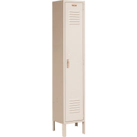1-Tier 1 Door Locker, 12"W x 12"D x 66"H, Tan, Unassembled view 2