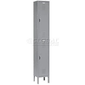 Global Industrial™ Paramount® 2-Tier 2 Door Locker 12""W x 12""D x 78""H Gray Unassembled