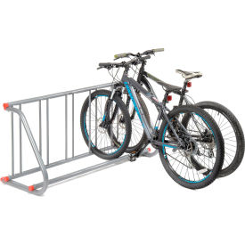 Global Industrial 652770 Global Industrial™ Single-Sided Grid Bike Rack, 5-Bike Capacity, Powder Coated Steel image.