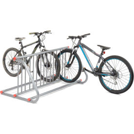Global Industrial 652772 Global Industrial™ Double-Sided Grid Bike Rack, 10-Bike Capacity, Powder Coated Steel image.