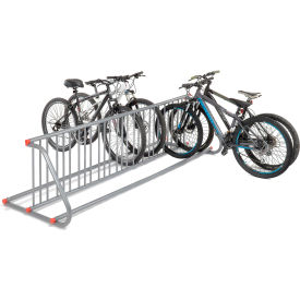 Global Industrial 652773 Global Industrial™ Double-Sided Grid Bike Rack, 18-Bike Capacity, Powder Coated Steel image.