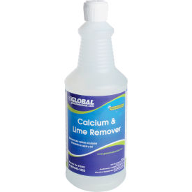 Global Industrial 670292 Global Industrial™ Calcium and Lime Remover, 1 Quart Bottle, 6/Case image.