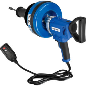 Global Industrial 670465 Global Industrial™ Electric Handheld Drain Cleaner For 3/4"-3"ID, 0-500 RPM, 3 Cables image.