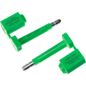 Global Industrial 670487GN Global Industrial™ High Security Bolt Seal, Green, 50/Pack image.