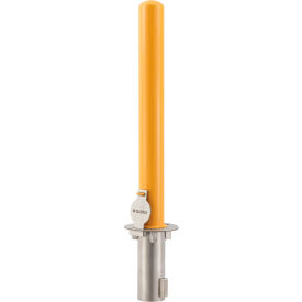 Global Industrial 670518 Global Industrial™ Removable Safety Bollard, 6" Dia. x 36"H, Yellow image.