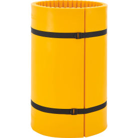 Global Industrial 670574 Global Industrial™ Column Wrap Protector For 24" Dia. Column, 44"W x 48"H, 2 Sheets, Yellow image.