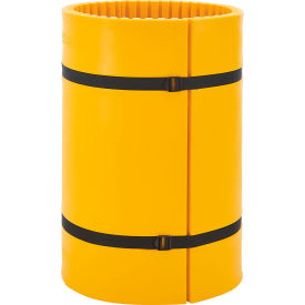Global Industrial 670575 Global Industrial™ Column Wrap Protector For 24" Dia. Column, 44"W x 42"H, 2 Sheets, Yellow image.